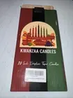 Set of 7 Kwanzaa Taper Candles, 3 Red, 3 Green, 1 Black Mishumaa Saba