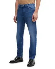 Boss H-Re. Maine Regular Fit Jeans in Navy Blue