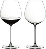 Riedel Veritas Old World Pinot Noir Machine-Made Crystal Wine Glass, Clear – Large Bowl for Enhanced Aromas – Premium Crystal for a Refined Taste – 738 ml Capacity (Pack of 2)