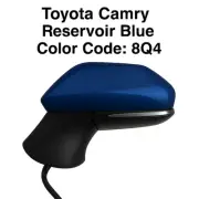 NEW RESERVOIR BLUE Driver LH Power Mirror Fits 23-24 Toyota Camry SE Heat Signal