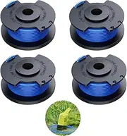 4 Pieces Grass Trimmer Spool for Ryobi Grass Trimmer, AC14RL3A Replacement Grass Trimmer Spool Works with Ryobi One + 18V 24V 40V Grass Trimmer - Diameter 1.65 mm 3.4 m Length Grass Trimmer Spools