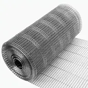 HOLGVE Hardware Cloth, Chicken Wire Fence, Welded Wire Mesh Roll, 1X10cm Hole Wire Fencing, Heavy Garden Chicken Coop Poultry Netting(1mx15m(39inx49.2ft))
