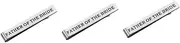 [Healeved] Bride Father Tie Clip Engraved Wedding Suit Decoration Double Sided Design for Father Bride Material Convenient Clip Style present for Dads