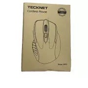 Tecknet Mouse Wireless Computer Optical purple/Black 6 Button Model M003 NEW