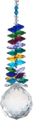 H&D 40Mm Crystal Ball Prism Rainbow Chakra Hanging Suncatcher Window Sun Cacther