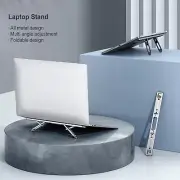 Vertical Laptop Stand 4 Gear Height Adjustable & Foldable Notebook Mount Holder