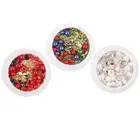 3 Boxes Nail Gems Rhinestones Gems Nail Stickers Christmas Nail Art Rhinestones