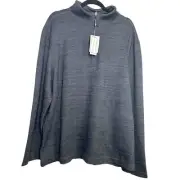 Age Of Wisdom Reversible 1/4 Zip Pullover Sweatshirt XXL Mens New with tags