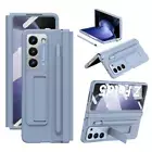 Leather Hinge Protect Screen Film Case Cover +Pen For Samsung Galaxy Z Fold6 5 4