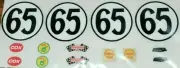 Repro 1/24 Cox Chaparral 2E RTR #65 Peel-N-Stick Decal Set