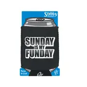 Gym Swps Sunday Is My Funday - Funny Novelty Stubby Holder With Base