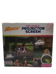 Banzai 115in L X 25in W x 83in H Inflatable Outdoor Internal Fan Movie Screen
