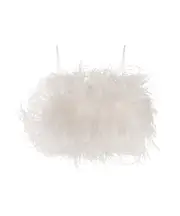 Feather detail camisole IT40,IT42,IT38 White