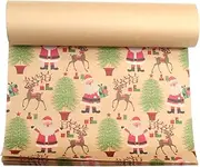 Mobestech 10pcs Christmas Decorative Wrapping Paper Rolls Paper Bundle for Festive Gifting