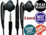 3-Pack Headset Earphone Earbud For Samsung Galaxy oem S6 S7 Edge S8 S9 + Note 8
