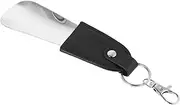 [PartyKindom] Long Handle Shoehorn for Seniors Easy Boot Pull Portable Shoehorn Keychain Mini Shoe Horn for Socks Small Shoehorn Keyring Black