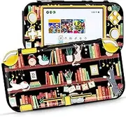 Phonebliss Cat for Nintendo Switch Lite Case Cute Girls Protector Accessories Cases Bookshelf Cartoon Girly Skin Shell Dockable Cover for Switch Lite 2019