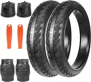 BALINGE 1/2 Pack 26x3.0 Fat Bike Tires ebike Tires with Tubes MTB Heavy Duty Wear-Resistant E-Bike Mountain Snow Bike Tire 26 x 3 Fat tire，Black