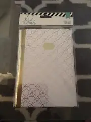 Heidi Swapp Journal Book Gold & White NOTES Crafting Calendar