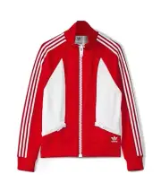 [HY1812] Adidas Men's Jeremy Scott Big Zip Vivid Red White Track Jacket *NEW*
