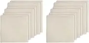 12 Pack Cheeseclothes, Unbleached Pure Cotton Muslin Clothes Soft Square Cheese Clothes for Cooking, Straining, Baking