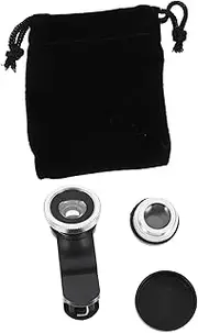2Sets Phone Camera Lens Kit Macro Wide Angle Lens with Clip for Stunning Photos of Scenery and More Compatible with All Smartphones