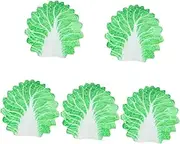 Abaodam 5pcs Muslin Burp Cloths for Newborn Soft Breathable Swaddle Blanket Chinese Cabbage Design Essential Baby Blanket Towel