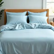 Royal Comfort 1200 Thread Count Sheet Set 4 Piece Double Sky Blue
