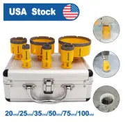 6pcs/box Diamond Drilling Core Bits Set Cut Ceramic Marble Tile 5/8-11" Thread