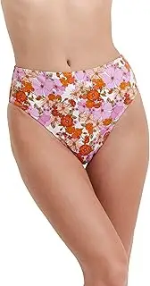 [profile designed by Gottex] Gottex Flirtt Bikini Bottoms High Waist Women's Bikini Bottoms High Waist Stomach Away Swimwear Shape Tummy Control Bikini Bottom Briefs Multicoloured Vintage Florals, Multi-Coloured