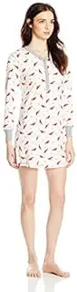[PJ Couture] Women's Fireside Chat Waffle Velour Sleep Shirt