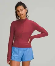 NEW Lululemon Jacket 10 Mulled Wine It's Rulu Run Cropped 1/2 Zip NWT