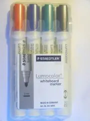 Staedtler Lumocolor Whiteboard Markers Bullet point Assorted 4 Pack