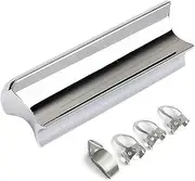 Stainless Steel Guitar Slide Tone Bar for Dobro, Lap Steel Guitar, Hawaiian Guitar, Electric Guitar Accessories,Silver