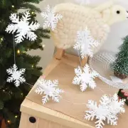 3D Snowflake Bunting Garland Hanging Christmas Tree Ornament Party Decorations