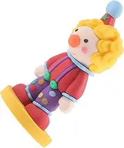 [WOONEKY] Miniature Clown Figure Clown Decor Micro-Landscape Ornament Desktop Decor