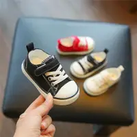 在飛比找ETMall東森購物網優惠-兒童軟底女寶1一2歲帆布鞋