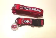 NHL Montreal Canadiens PET SET DOG COLLAR LEASH ID TAG (SIZES)