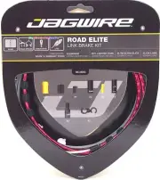 Jagwire Road Elite Link Ultra-Slick Brake Cable Kit Red + Free BC-R680 Cap x2