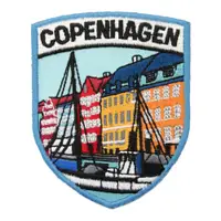 在飛比找蝦皮商城優惠-【A-ONE】地標刺繡徽章 丹麥 哥本哈根地標 刺繡 徽章 