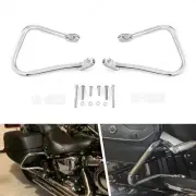 For 2018-2024 Harley Softail FLHC Chrome Saddlebag Guard Protector Crash Bar
