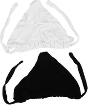 [Healeved] 2pcs Cotton Hijab Undercap Elastic Lace-up Bottom Hat Hijab Cap for Women Workout Scarf Underscarf Bonnet