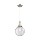 Innovations Beacon 1 Light 8" Mini Pendant, LED, BSN/Seed - 447-1S-SN-G204-8-LED