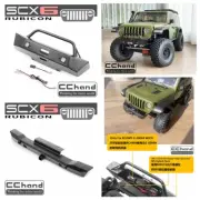 CChand Stainless Steel Front/Rear Bumper for Axial SCX6 Wrangler Jeep 1/6 RC CAR