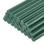 30pcs Mini Hot Glue Gun Sticks 8" x 0.43" for Glue Gun, Dark Green