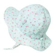 NEW Jan&Jul Baby Kids Wide Brim 50+ UPF Sun-Hat Cotton Floppy Retro Rose