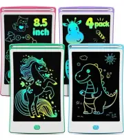 4 Pack LCD Writing Tablet, 8.5 Inch Colorful Toddlers Drawing Tablet For Kids