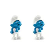2x Schleich Kids/Childrens Toy Play Action Replica Figurine Lazy Smurf 3y+