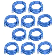 10x 8Ware 2m Cat6a UTP Snagless Ethernet Cable LAN RJ45 Network Connector Blue