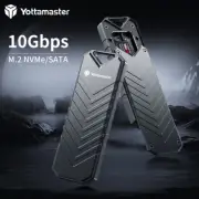 Yottamaster M.2 NVME SATA SSD to Type-C USB 3.2 Drive Enclosure Case Zinc Alloy